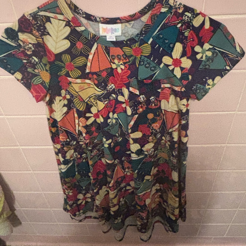 LuLaRoe Multicolor Frozen Girls Size 10 Dress